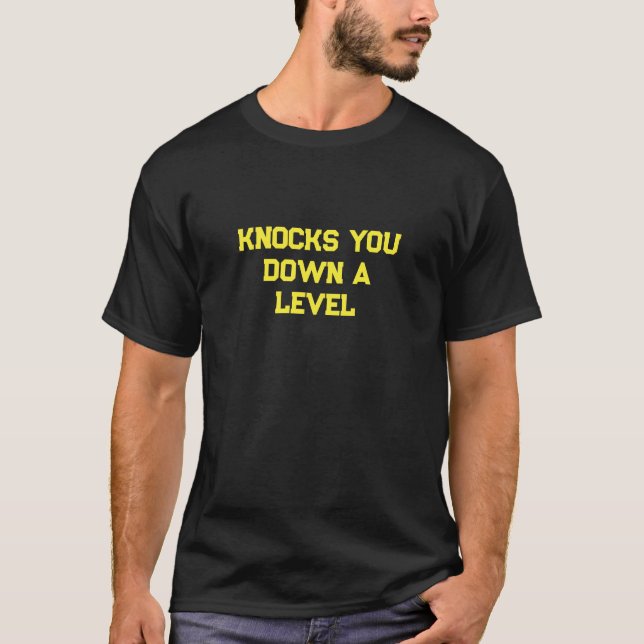 T-shirt pour hommes avec slogan « Knocks You Down  (Devant)