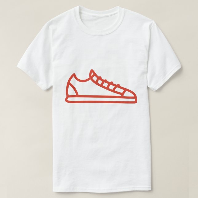 T-shirt pour hommes chaussures logo  (Design devant)