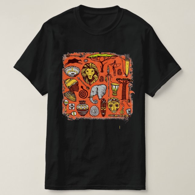 T-Shirt pour hommes d'Afrique (Design devant)