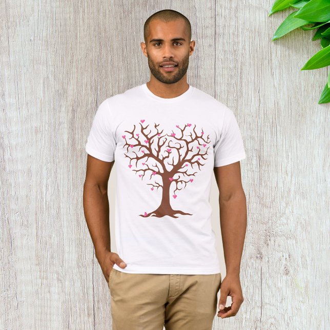 T-Shirt pour hommes d'arbre de Valentines (Créateur téléchargé)