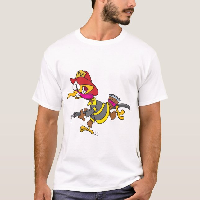T-Shirt pour hommes de la lutte contre les incendi (Devant)