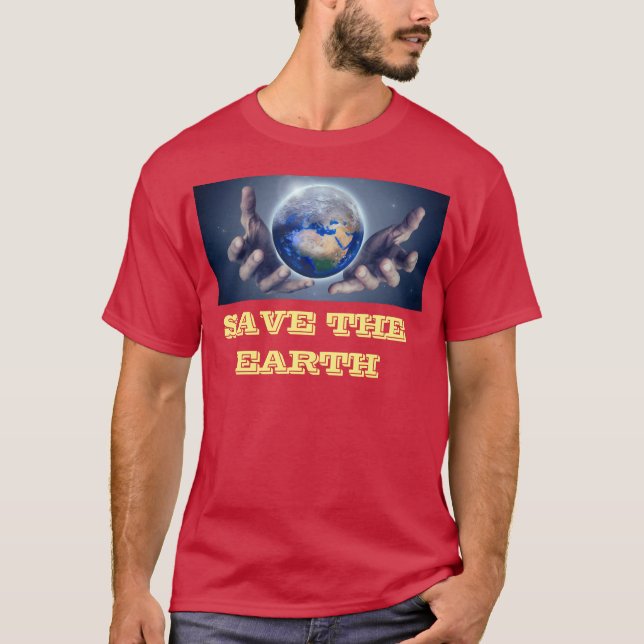 T-shirt pour hommes de la terre (Devant)