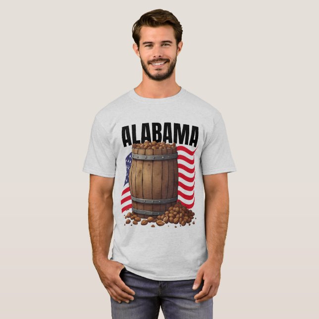 T-Shirt pour hommes de l'Alabama (Devant entier)