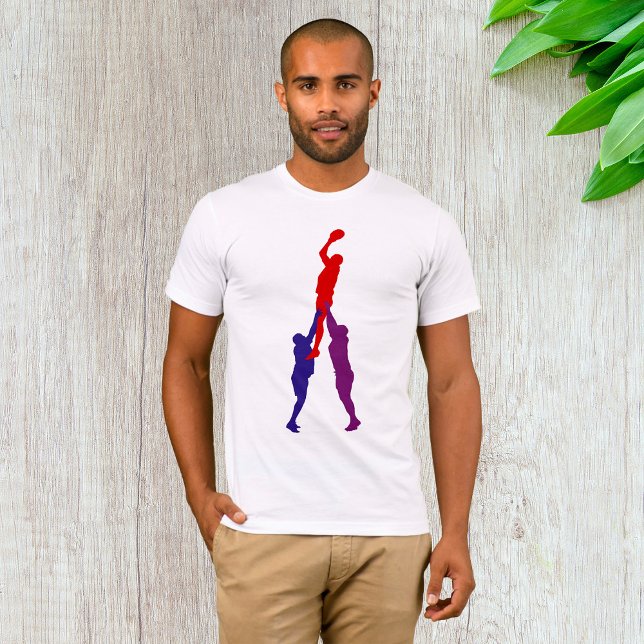 T-Shirt pour hommes de liginière de rugby (Créateur téléchargé)