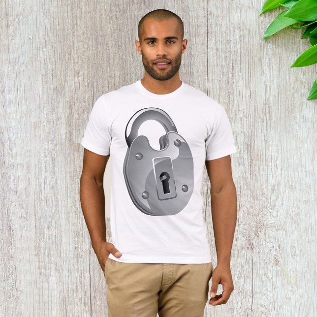 T-shirt pour hommes de sécurité cadenas (Créateur téléchargé)