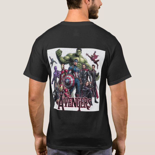 T-Shirt pour hommes design Avengers (Dos)