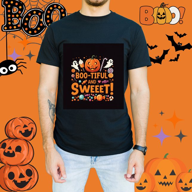 T-shirt pour hommes d'Halloween à la famille de bo (Boo tiful boo crew, family matching Halloween outfit for fathers )