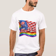 T-Shirt pour hommes Drapeau de Fierté America 250