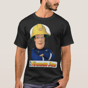 T-shirt Pour Hommes Femmes Pompier Enfants Caricatures Sam