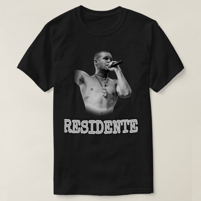 T-shirt Pour Hommes Femmes Résidente René Perez Joglar Cad (Design devant)