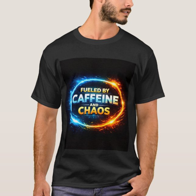 T-shirt pour hommes "Fueled by Caffeine" (Devant)