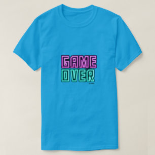 T-Shirt pour hommes Game Over Neon Gamer 