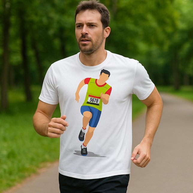 T-shirt pour hommes Man Running (Créateur téléchargé)