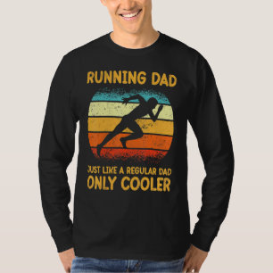 T-shirt Pour Hommes Papa Marathon Coureur entraîneur Marat