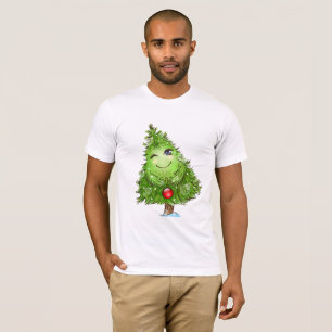 T-Shirt pour hommes Sapin de Noël qui cligne de l'