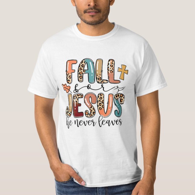 T-shirt Pour Jésus, il n'a jamais été Feuille (Devant)