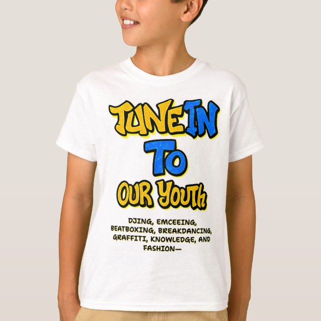 T-Shirt Pour Jeunes Graffitti (Devant)