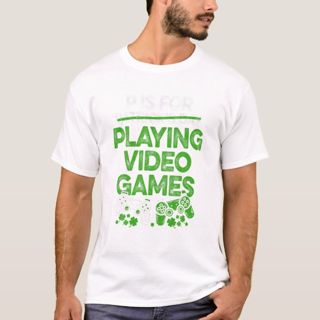 T-shirt Pour jouer à des jeux vidéo amusant (Devant)