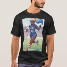 T-shirt pour joueuse de rugby