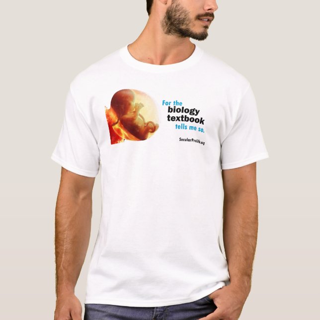 T-shirt Pour la biologie le manuel m'indique ainsi… (Devant)