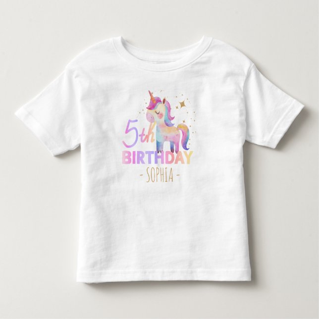 T-shirt pour la fête d'anniversaire des 5 ans de l (Devant)