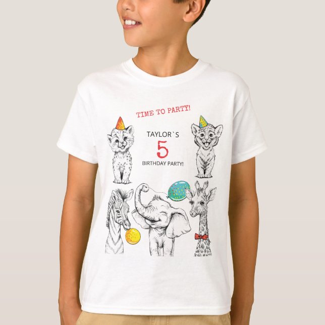 T-shirt pour la fête du 5ème anniversaire. (Devant)
