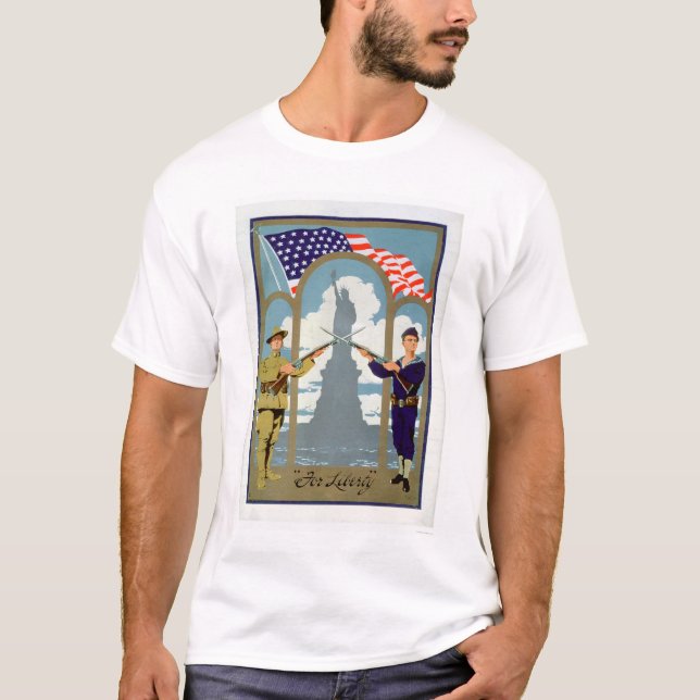 T-shirt Pour la liberté (US02083) (Devant)