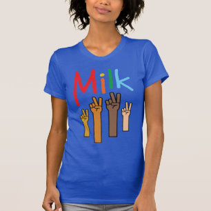 T-shirt pour la paix pour tous (Adulte mince, bleu