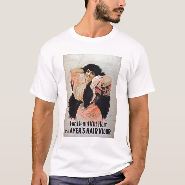 T-shirt "Pour la vigueur des cheveux de bel de cheveux (Devant)