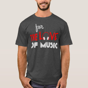 T-shirt Pour l'amour de Musique gris