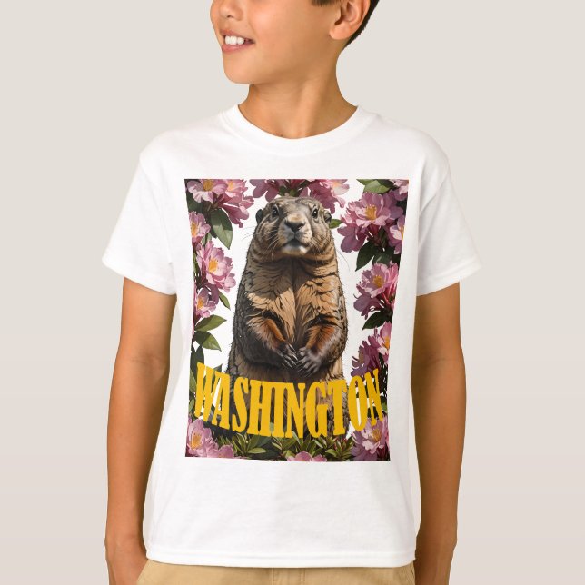 T-shirt Pour L'Amour De Washington (Devant)