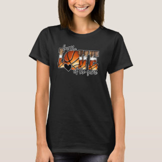T-shirt Pour L'Amour Du Panier Graphique De Basketball De