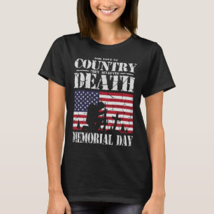 T-shirt Pour L'Amour Du Pays Ils Ont Accepté La Mort USA M