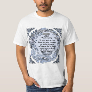 T-shirt pour l'anniversaire du Mariage d'argent