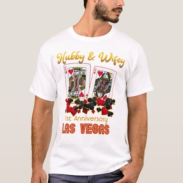T-shirt pour l'anniversaire du Mariage de Las Vega (Devant)