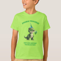 T-shirt pour l'anniversaire d'un garçon jumeau ave