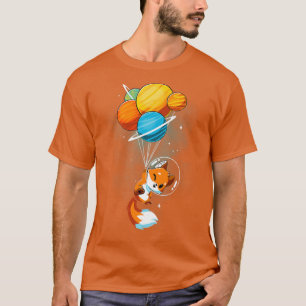 T-shirt Pour l'astronaute Fo in Space Holding Planet Ballo