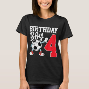 T-shirt pour le 4ème anniversaire des garçons Foot