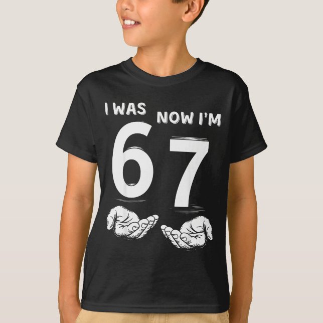 T-shirt pour le 7e anniversaire Six Seven Meme, j' (Devant)