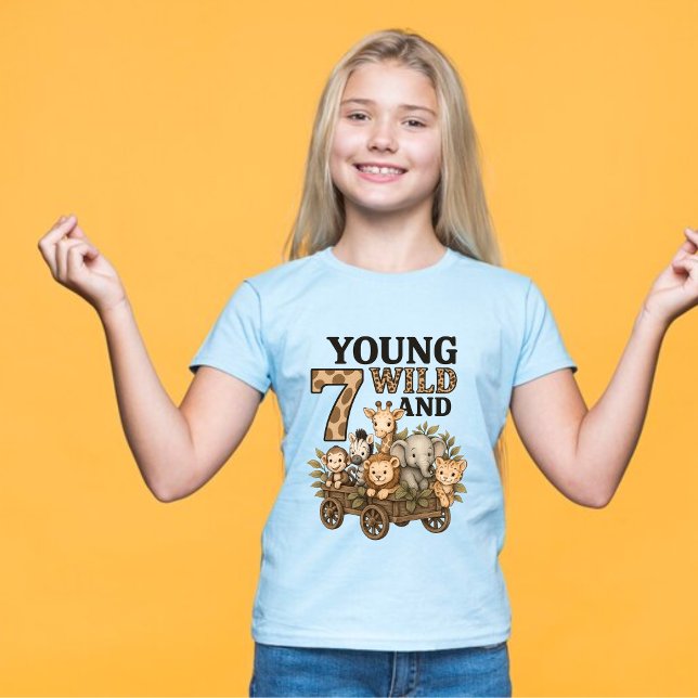 T-Shirt pour le 7ème anniversaire Safari (Créateur téléchargé)