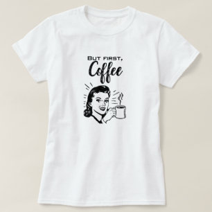 T-shirt pour le café rétro
