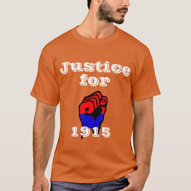 T-shirt pour le génocide arménien (Devant)