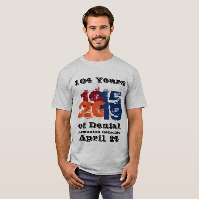 T-shirt pour le génocide arménien (Devant entier)