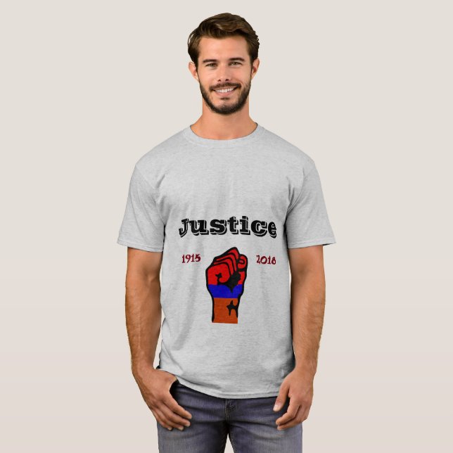 T-shirt pour le génocide arménien (Devant entier)