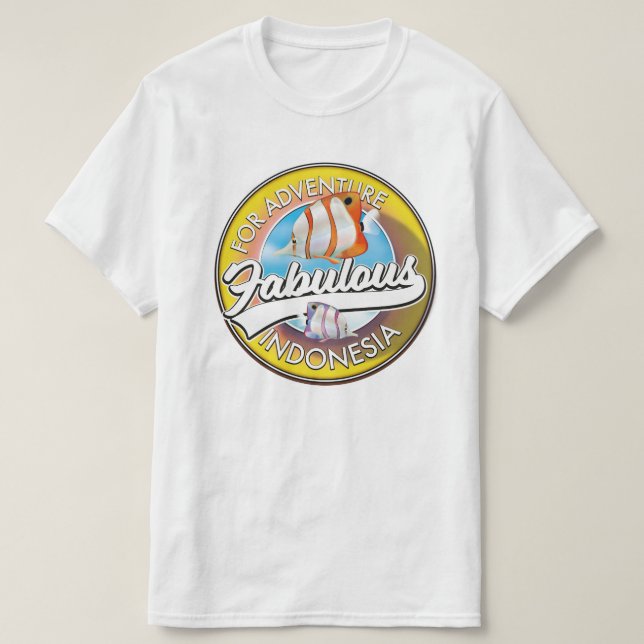 T-shirt Pour le logo Adventure Fabulous Indonesia (Design devant)