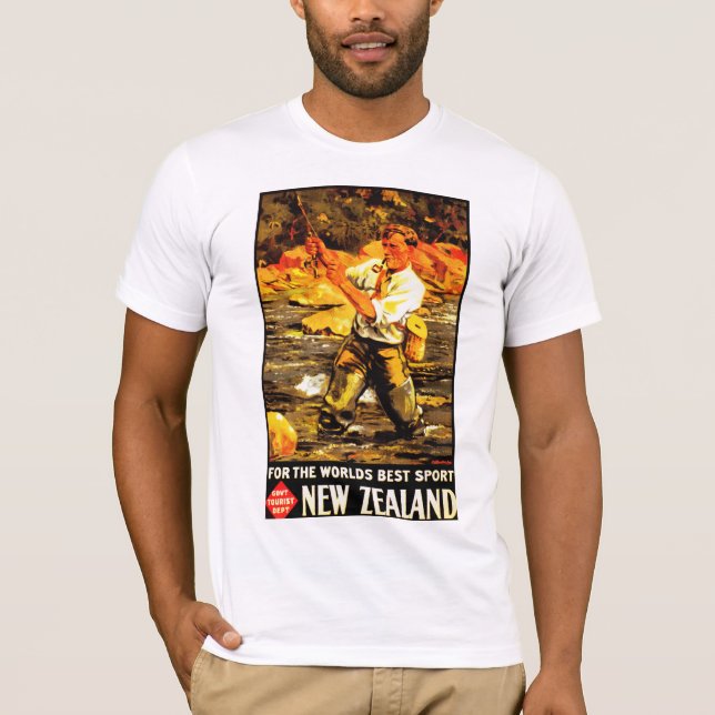 T-shirt Pour le meilleur ~ Nouvelle Zélande du sport du (Devant)