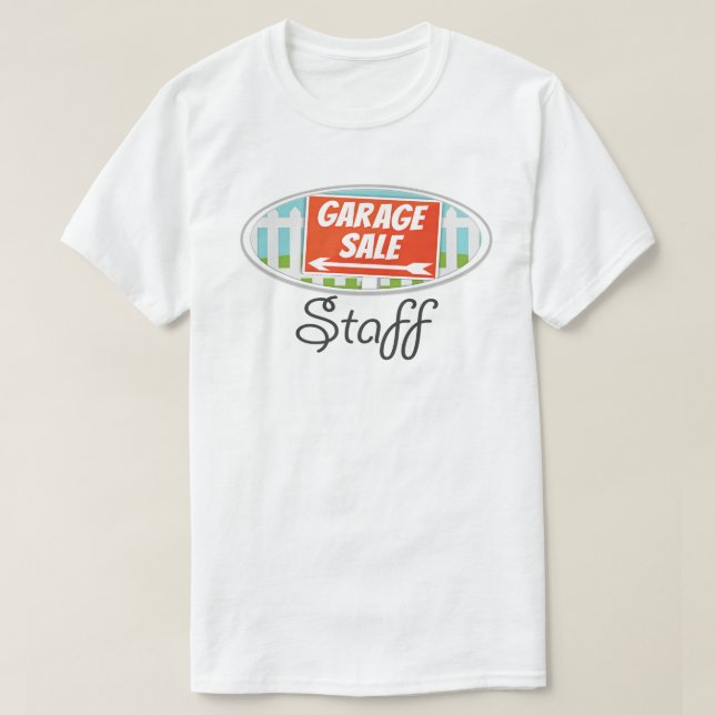 T-Shirt pour le personnel de vente de garage (Design devant)