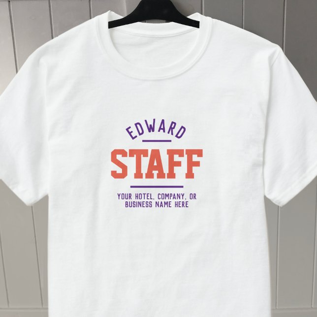 T-Shirt pour le personnel d'hospitalité (Créateur téléchargé)
