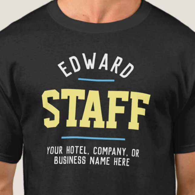 T-Shirt pour le personnel d'hospitalité (Créateur téléchargé)