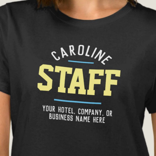 T-Shirt pour le personnel d'hospitalité (Créateur téléchargé)